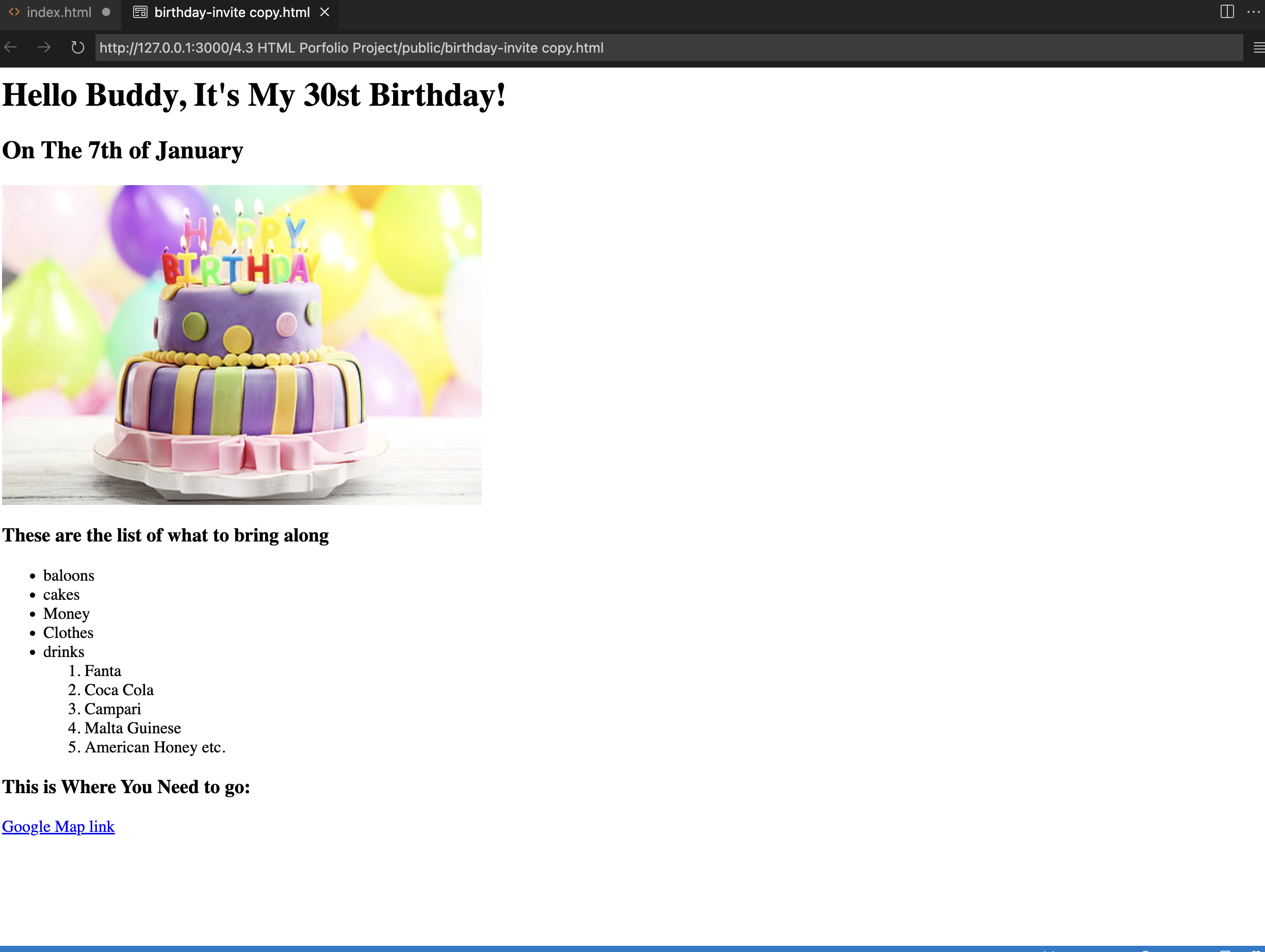 birthday invitation image